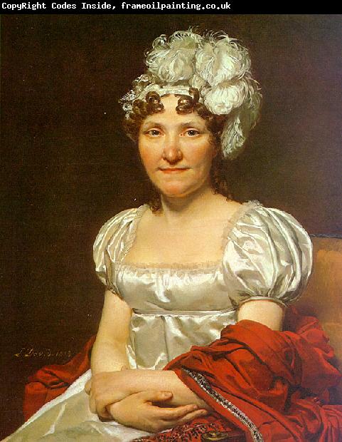 Jacques-Louis  David Portrait of Charlotte David